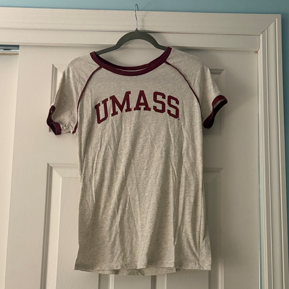 Umass Amherst Maroon and Gray Tailgate T-Shirt